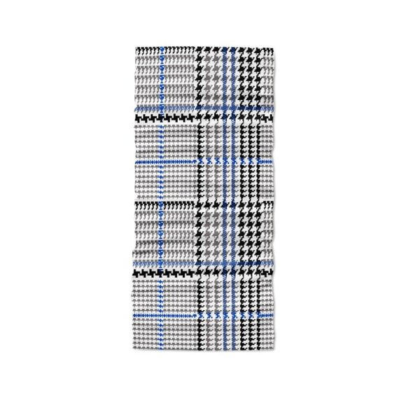 CHIC Black White Blue Houndstooth FaceMask Gaiter - Picture 2 of 9
